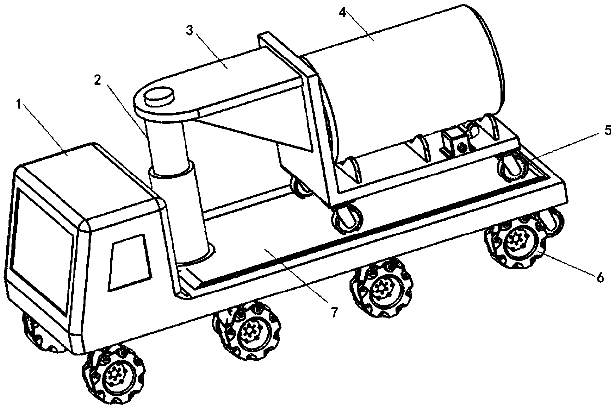 Small rainwater clearing vehicle