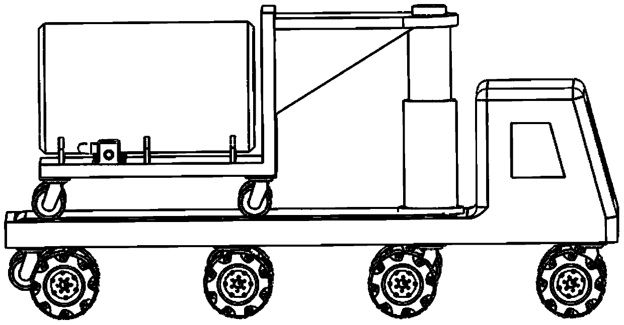 Small rainwater clearing vehicle