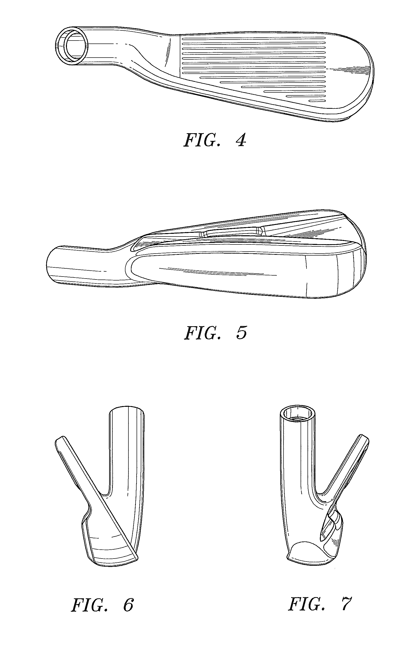 Iron-type golf club head with reduced face area below the scorelines