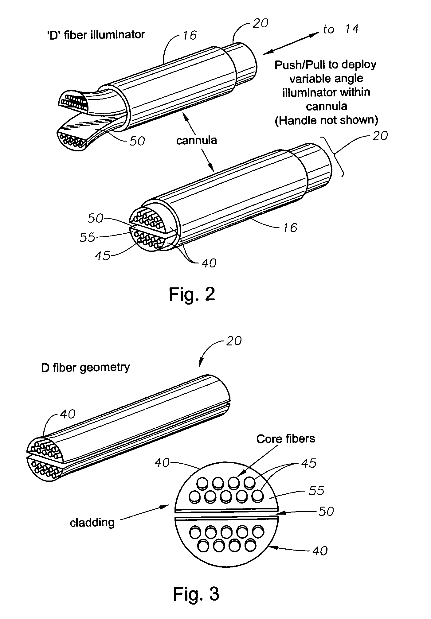 Multi-fiber variable intensity wide-angle illuminator