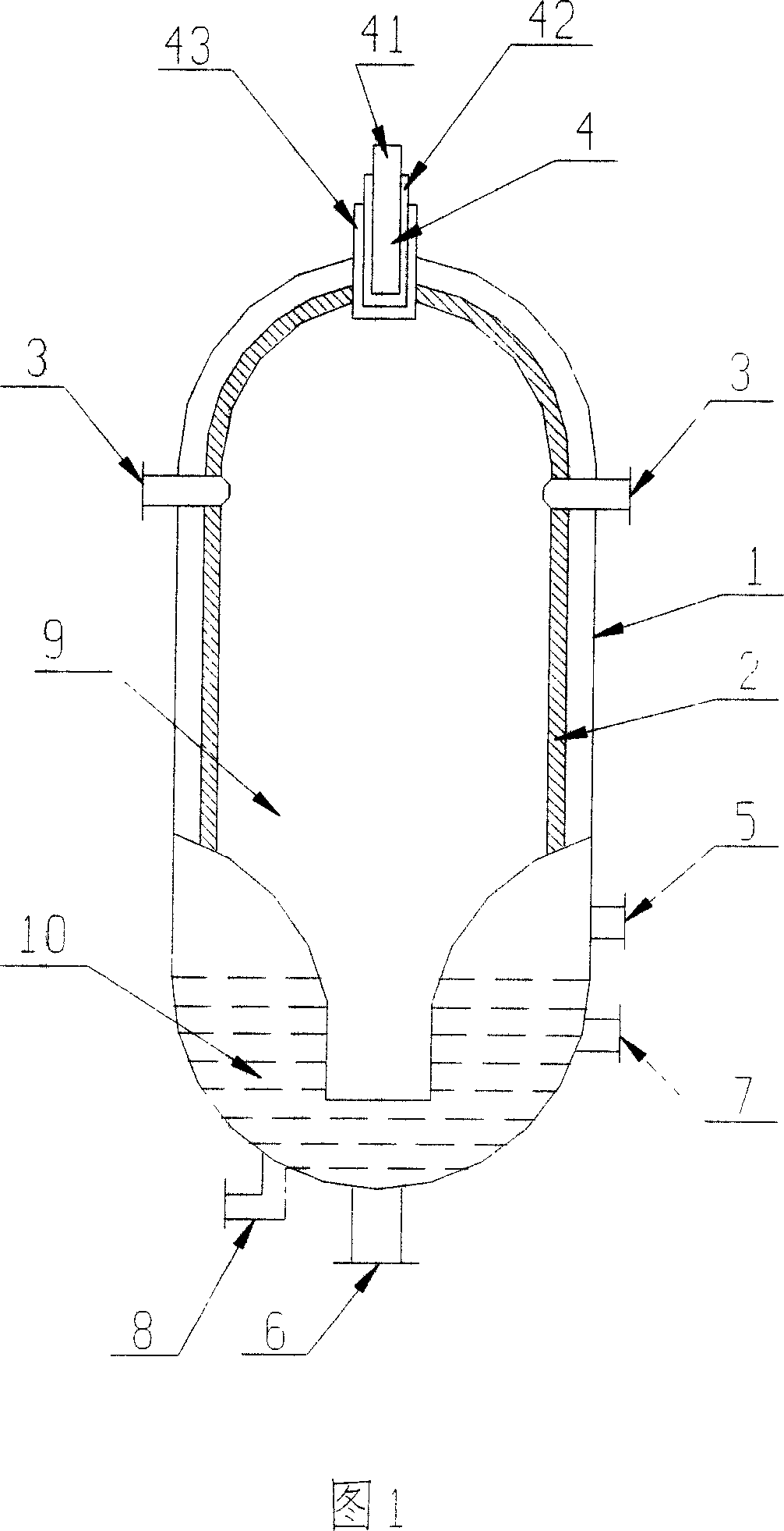 Fractional gasifying furnace for coal and coke gasification