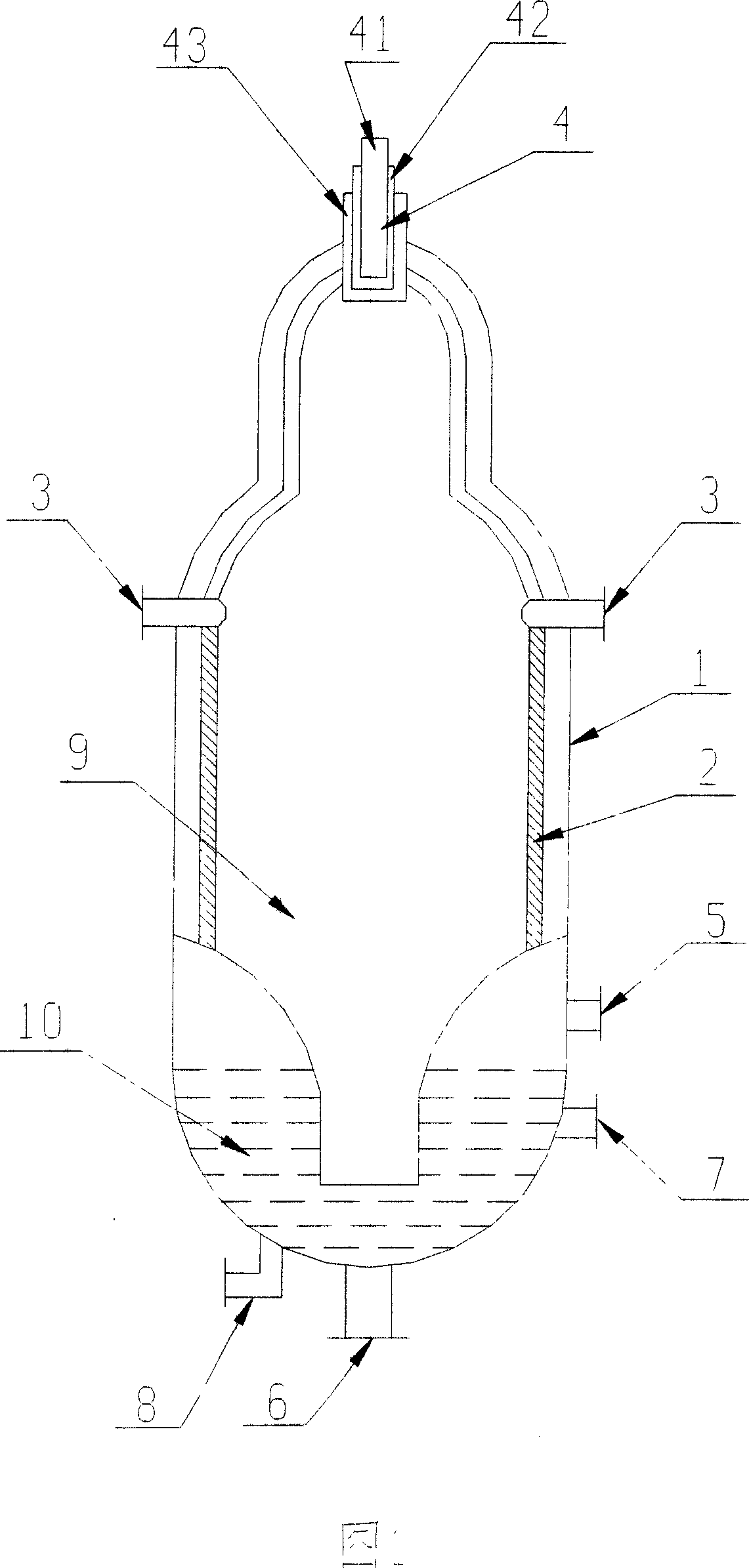 Fractional gasifying furnace for coal and coke gasification