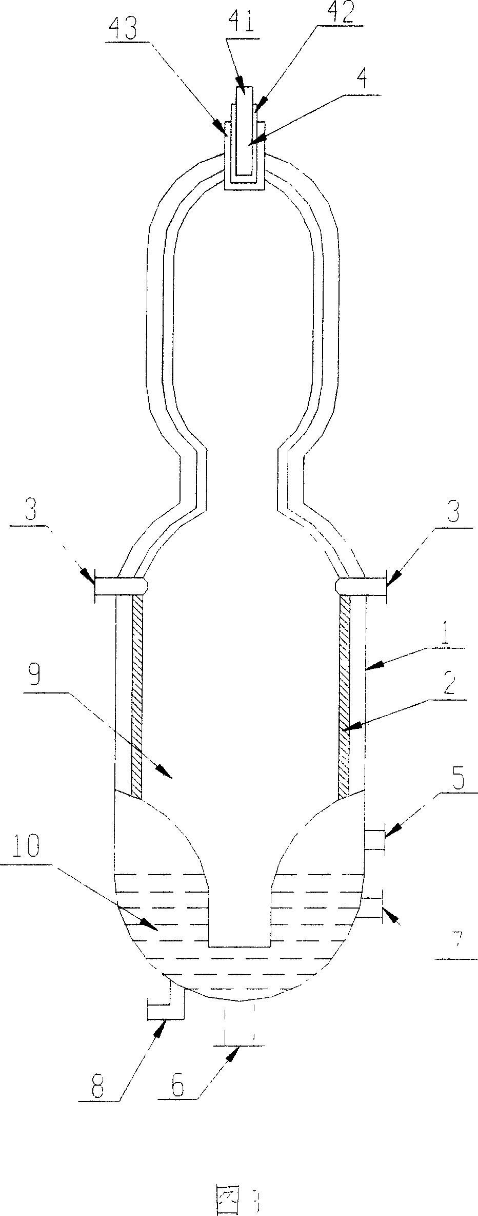 Fractional gasifying furnace for coal and coke gasification