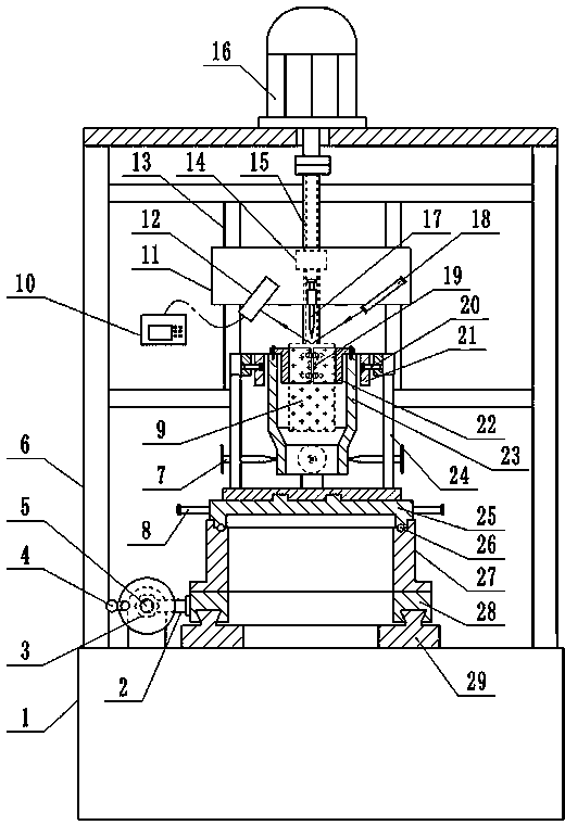 Sapphire crystal rod crystal axis detection and positioning device