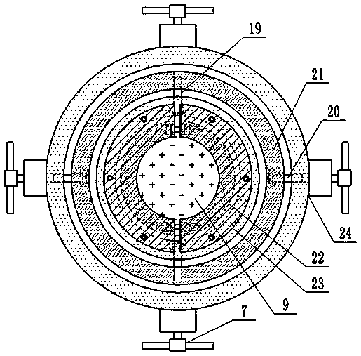 Sapphire crystal rod crystal axis detection and positioning device