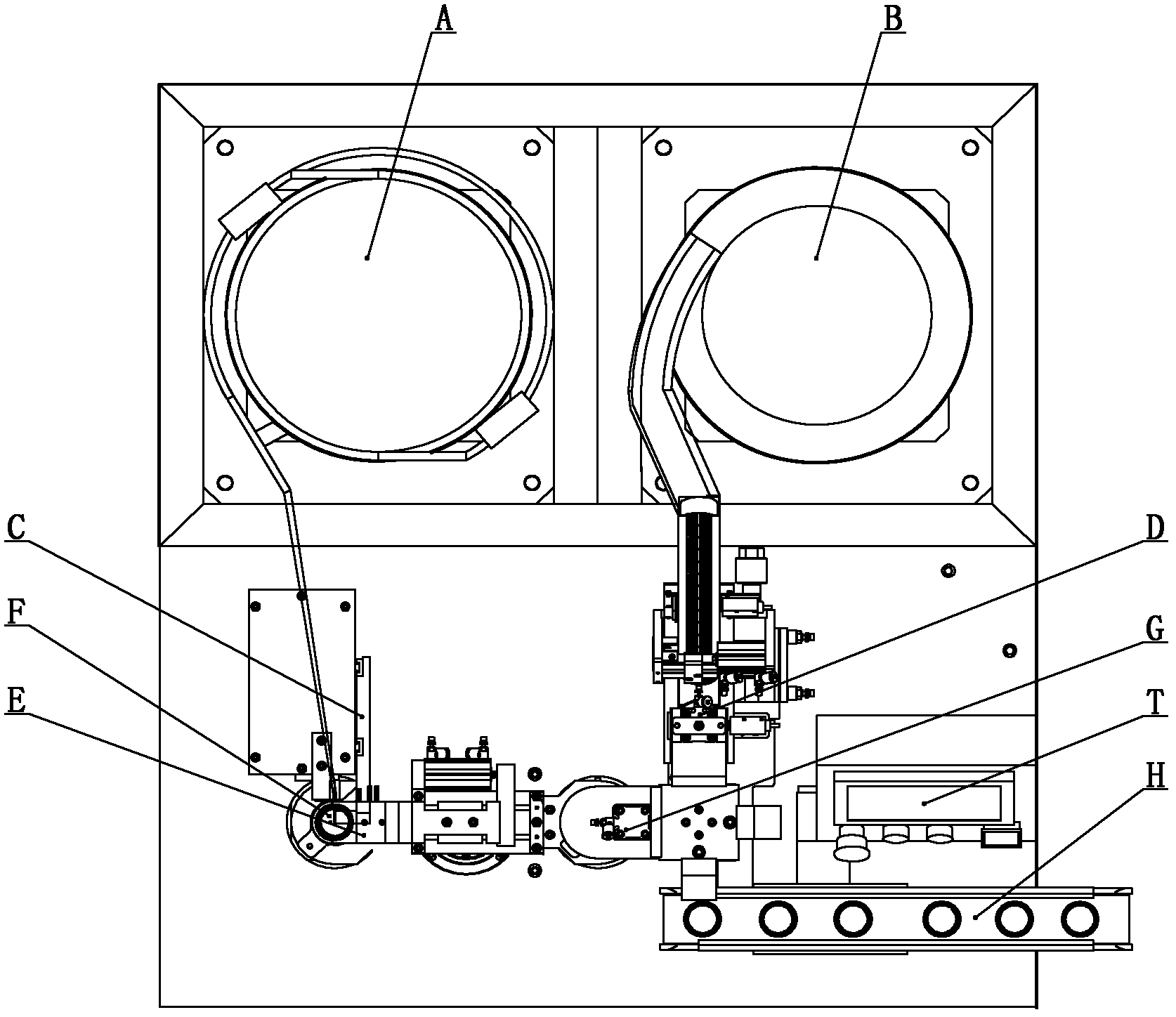 Full-automatic commutator bar assembly machine of rubber sleeve commutator