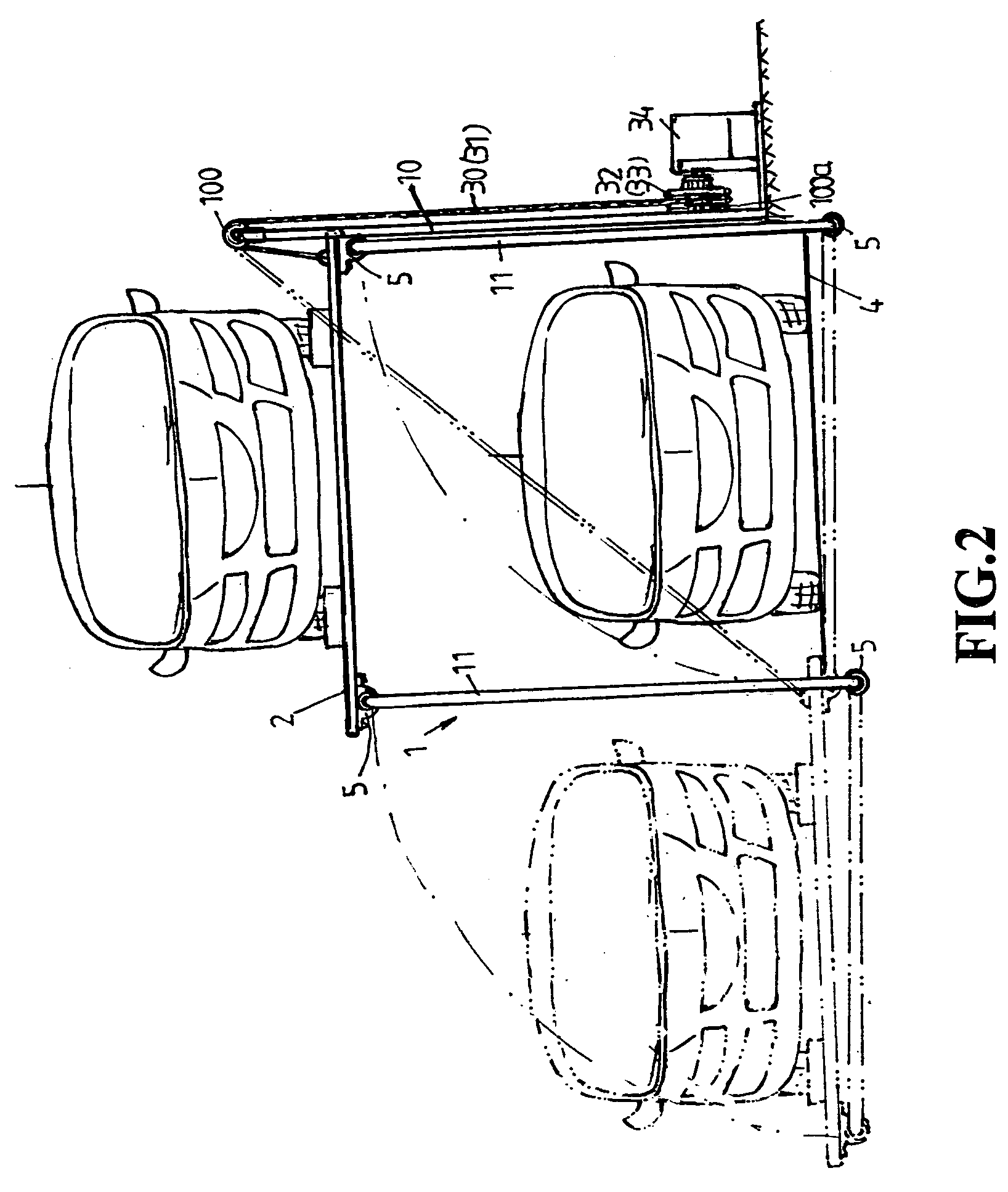 Road side parking apparatus