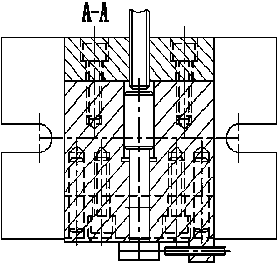 Gas compressor circle-arc tooth rotor blade vibration fatigue test fixture