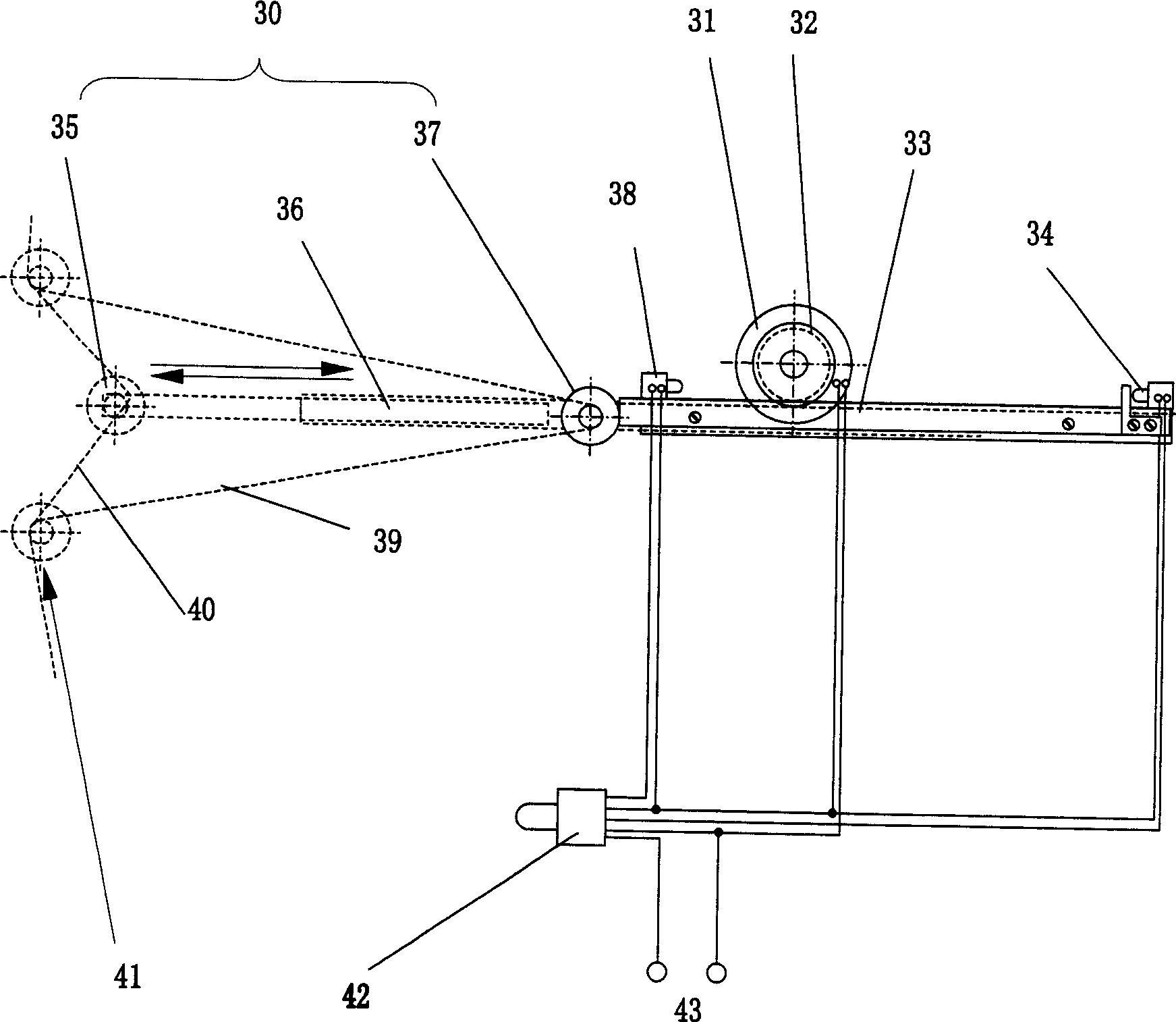 Single silk drying winding system of orice reeling machine