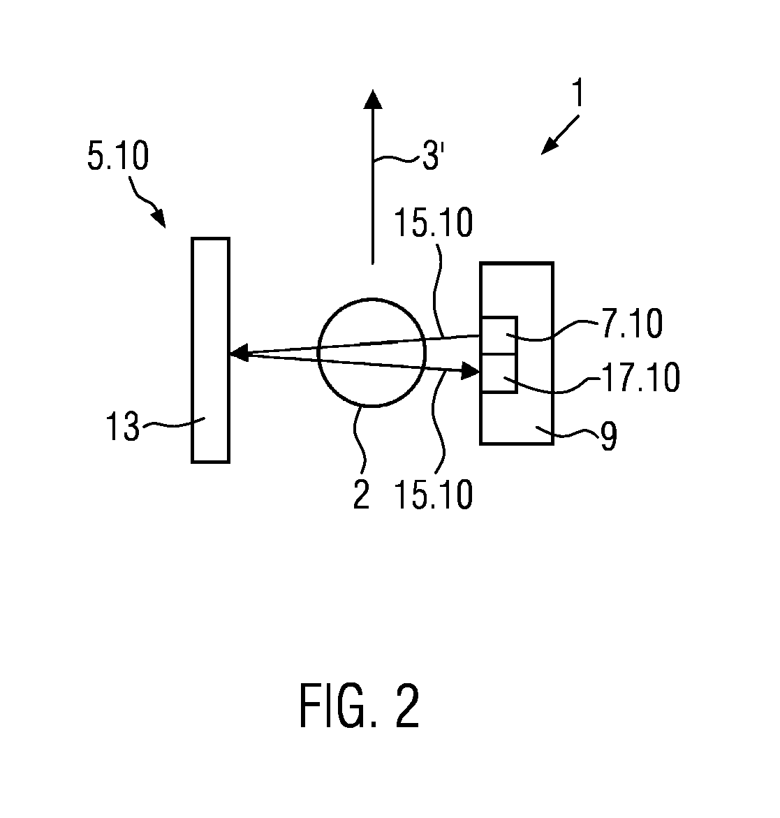 Triggering light grid and method for determining the position of containers