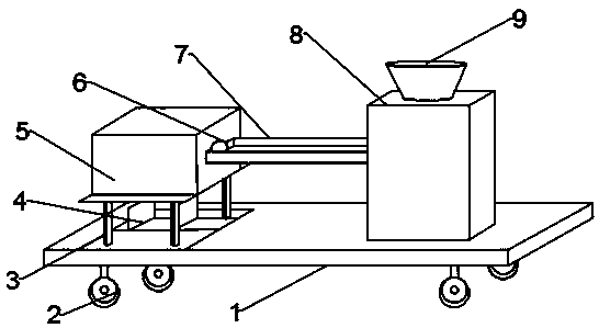 An automatic fruit packaging machine for realizing integrated packaging