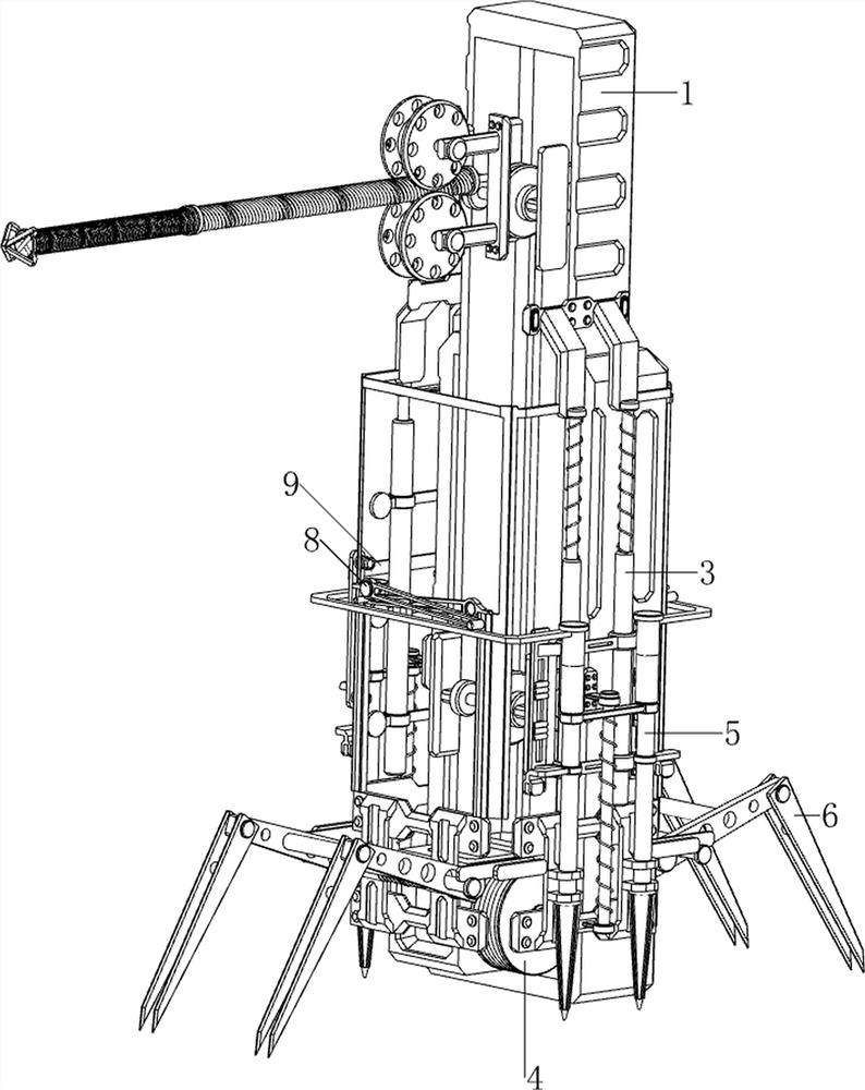 Ship mooring device with quick winding function