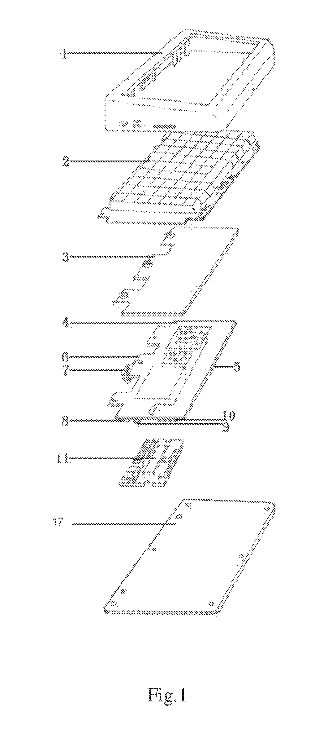 Keyboard apparatus having operation system and computer assembly