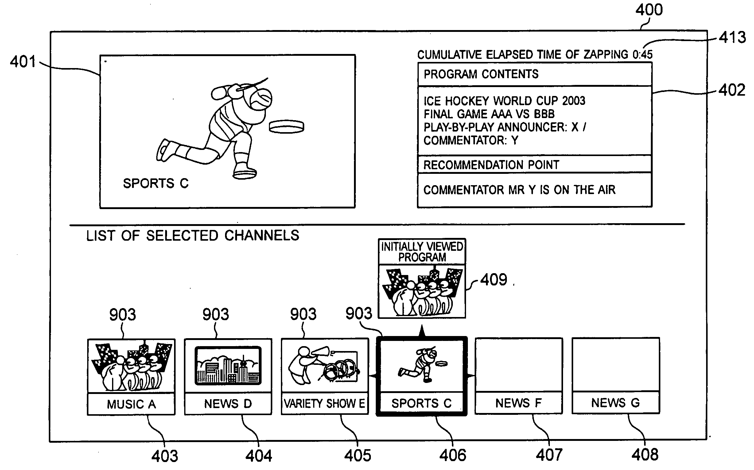 Program selecting method