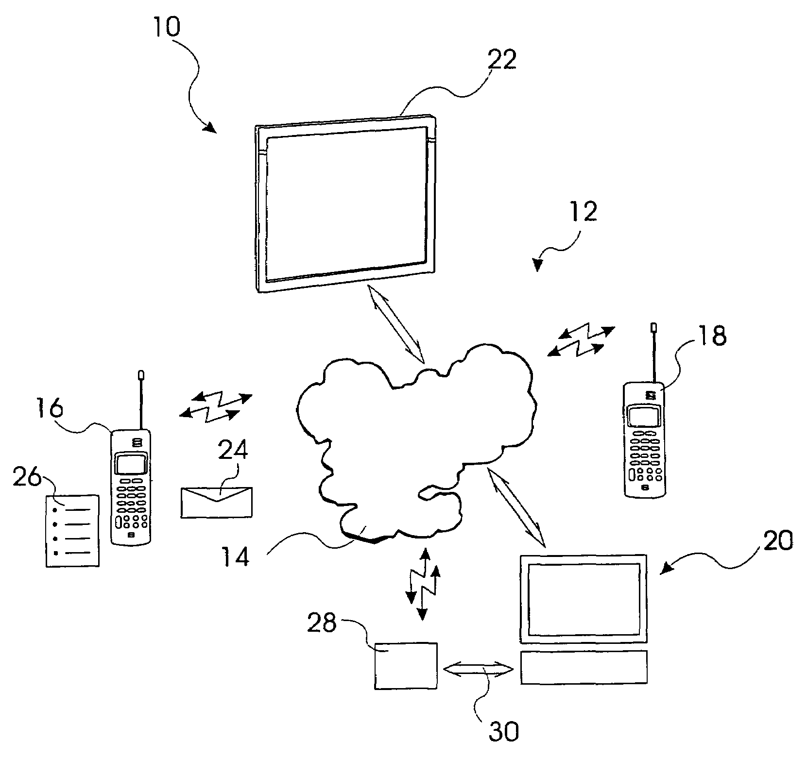 System and method for generating a list of devices in physical proximity of a terminal