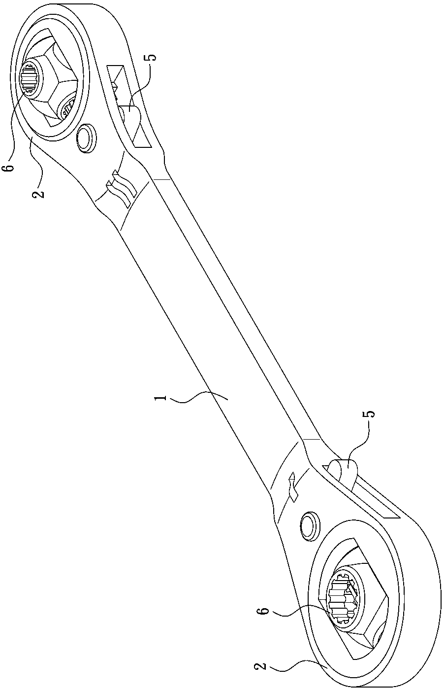 Ratchet wrench main body and manufacturing method thereof