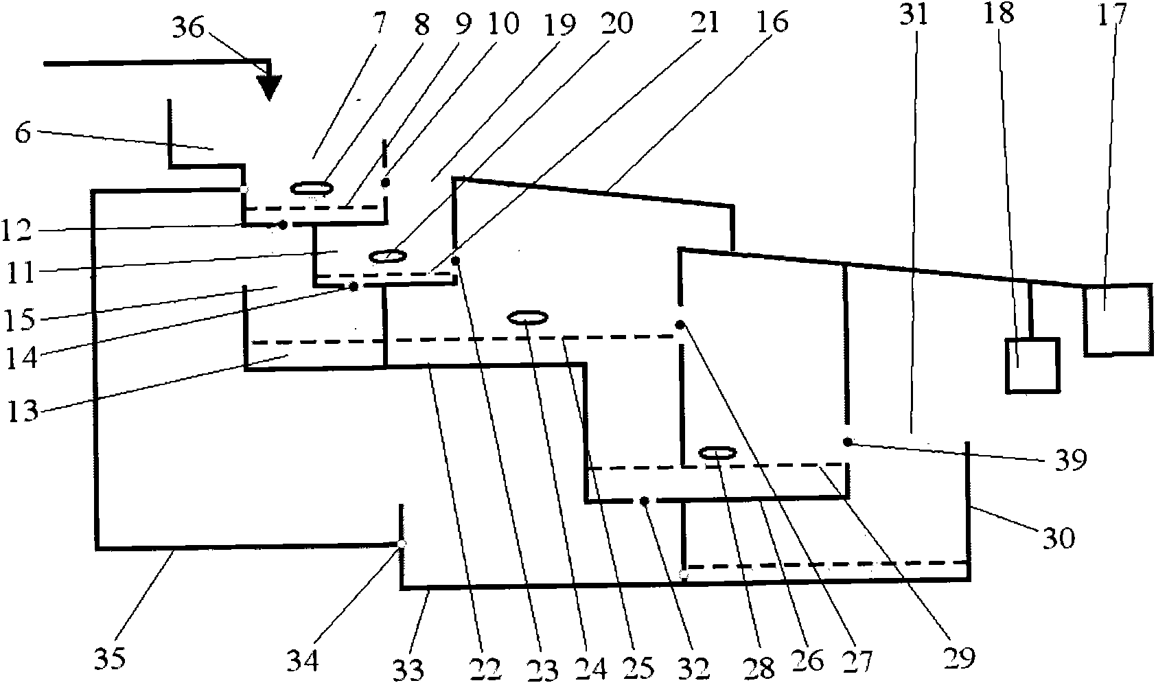 City and town household garbage treatment system and processing method thereof