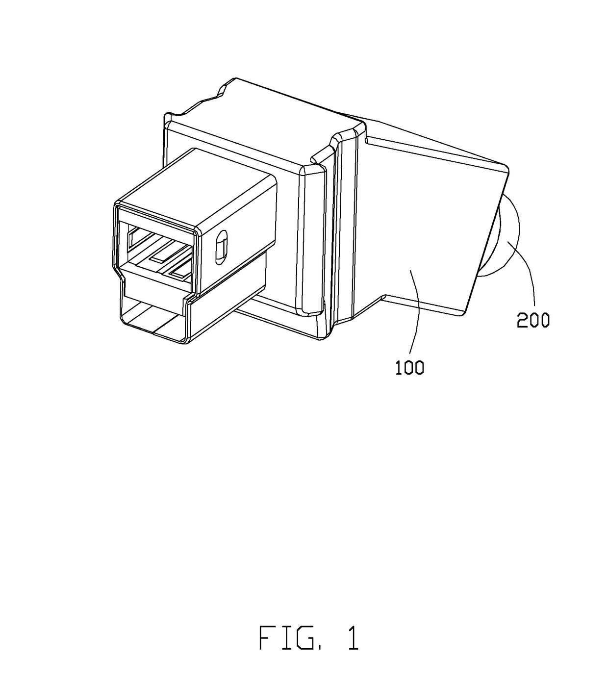 Plug connector with improved insulative housing for retaining terminals