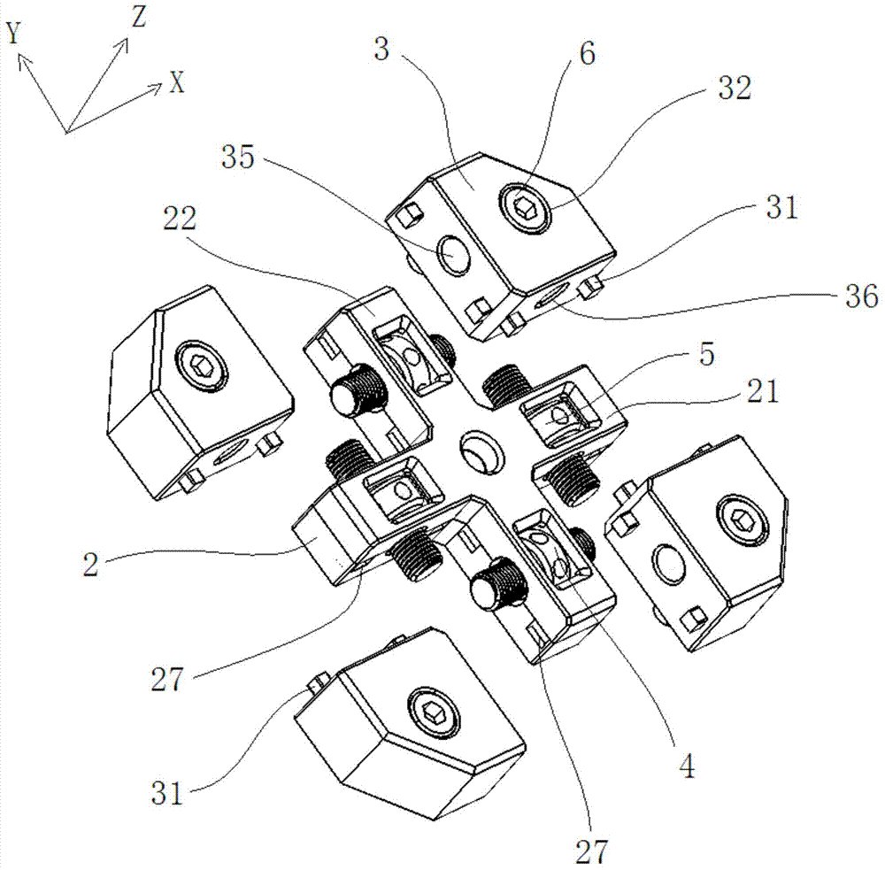 LED module installing mechanism