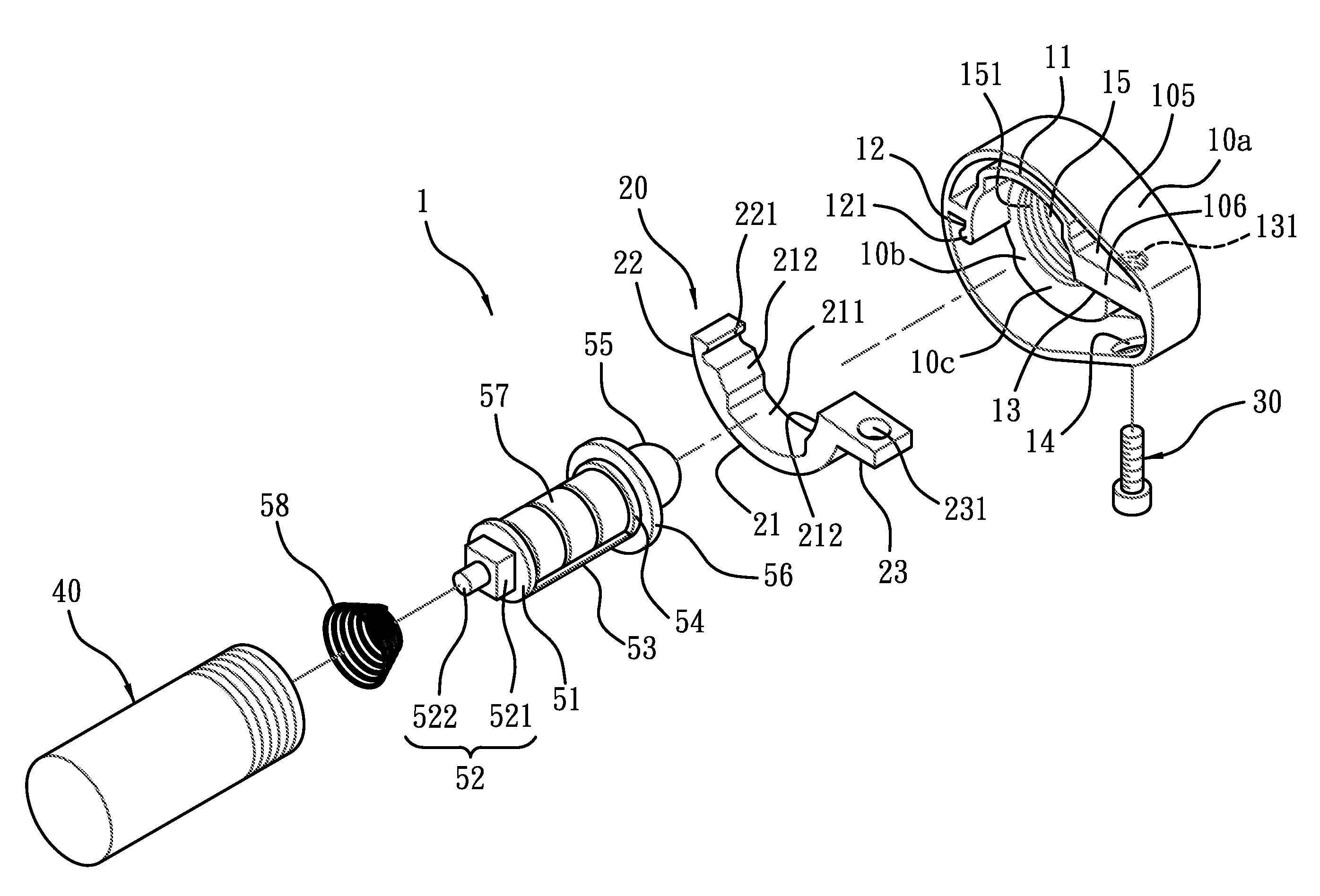 Retaining Device for Tube Member