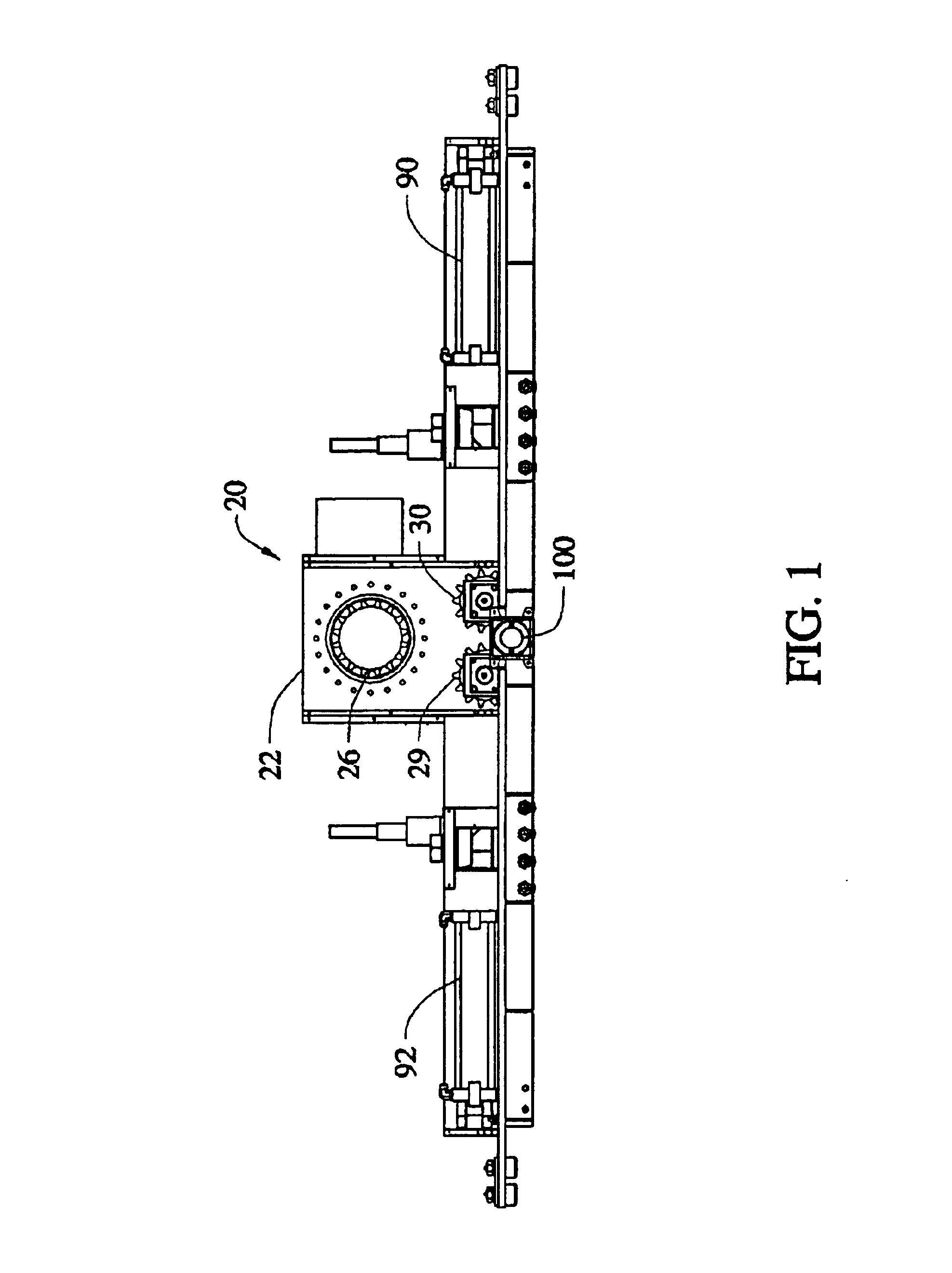 Indexer with self-powered carriage