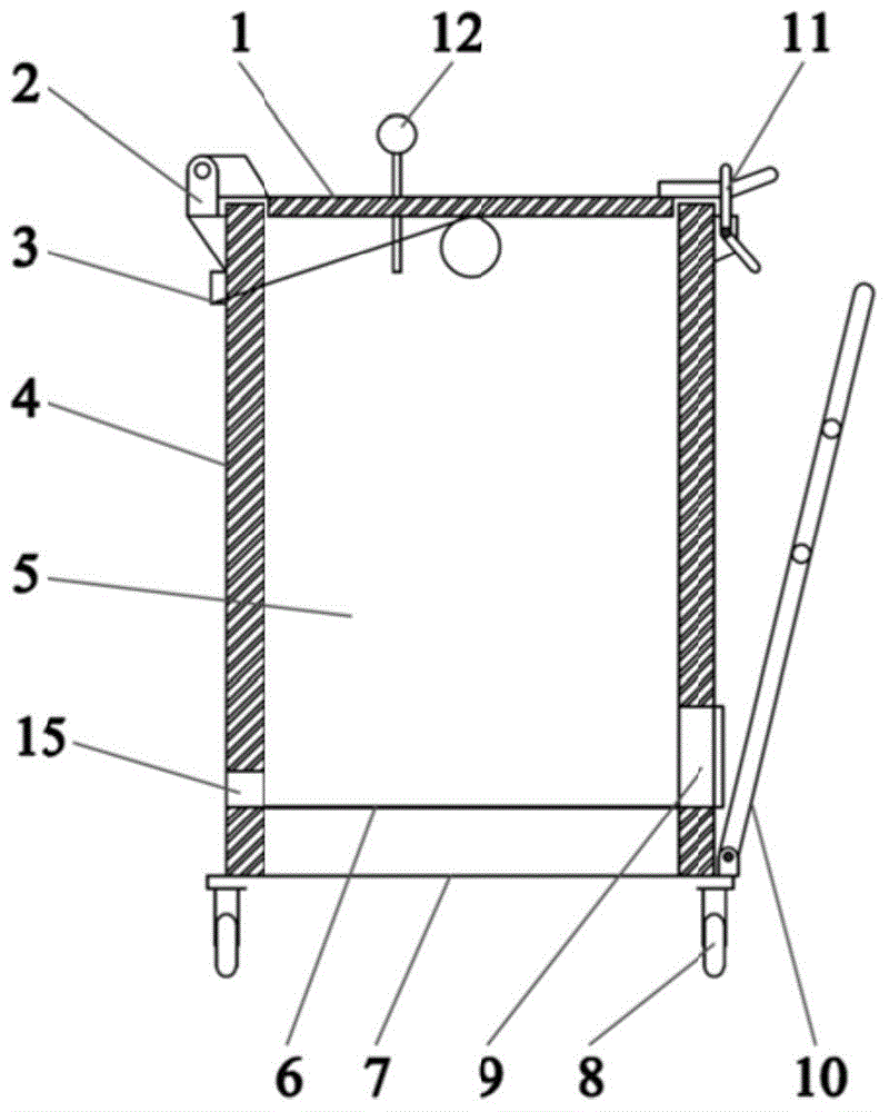 Device for smokeless carbonizing treatment on crop straws