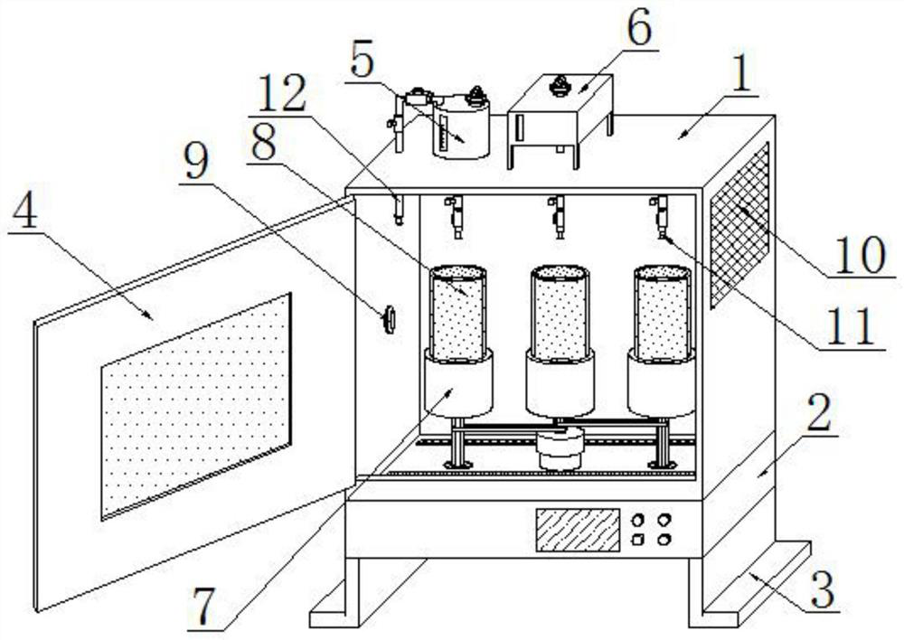 Microbial bacterium culture device for improving culture environment