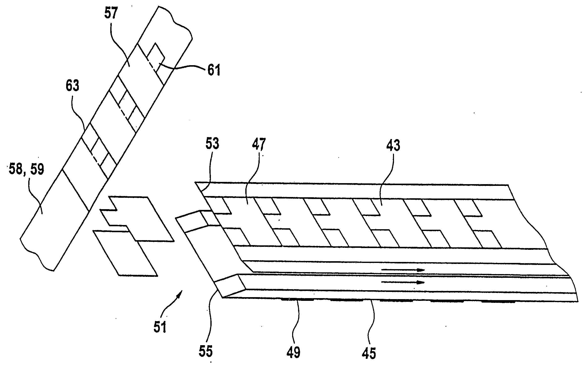 Method and device for producing double labels and corresponding double label