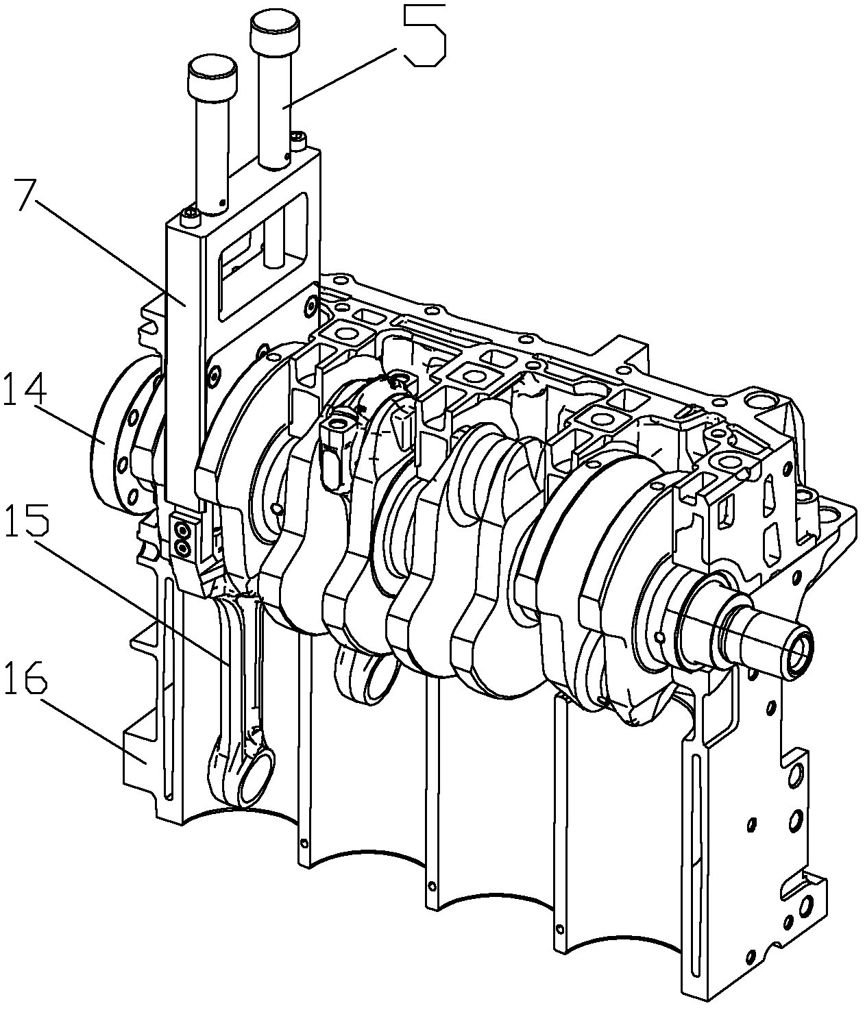 Assembly tool for connecting rod caps of engines