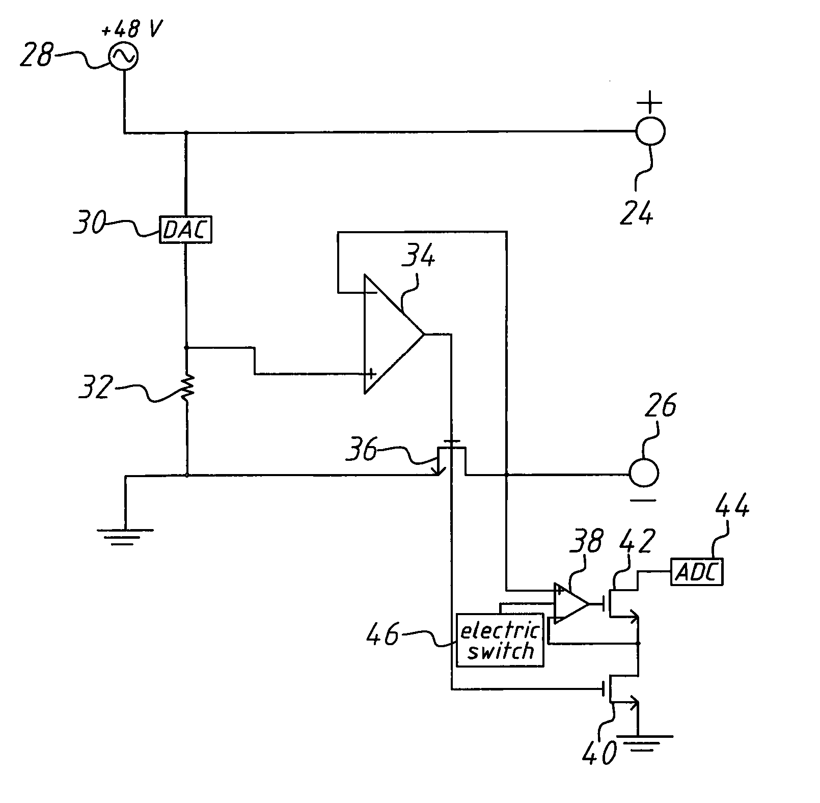 Control circuit for current detection