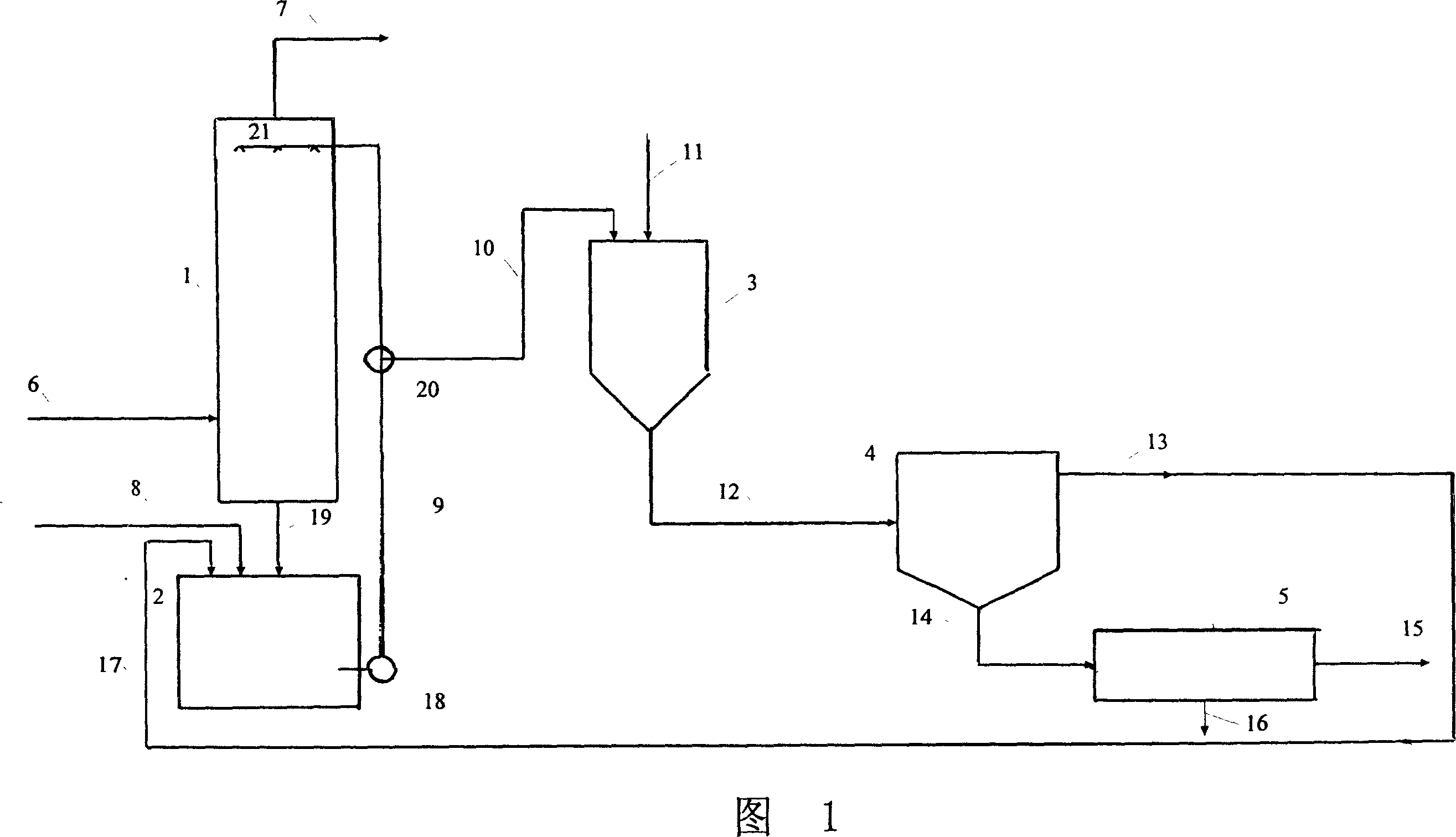 Method of recovering and regenerating waste gas desulfurizing and defluorinating absorbent liquid continuously