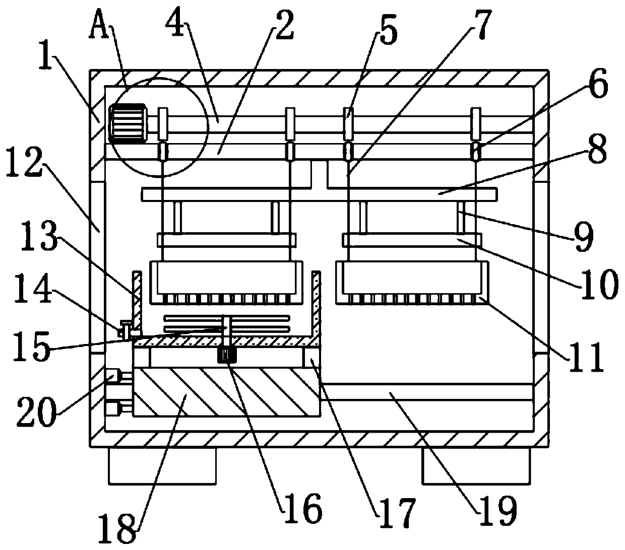 Dyeing processing device for socks