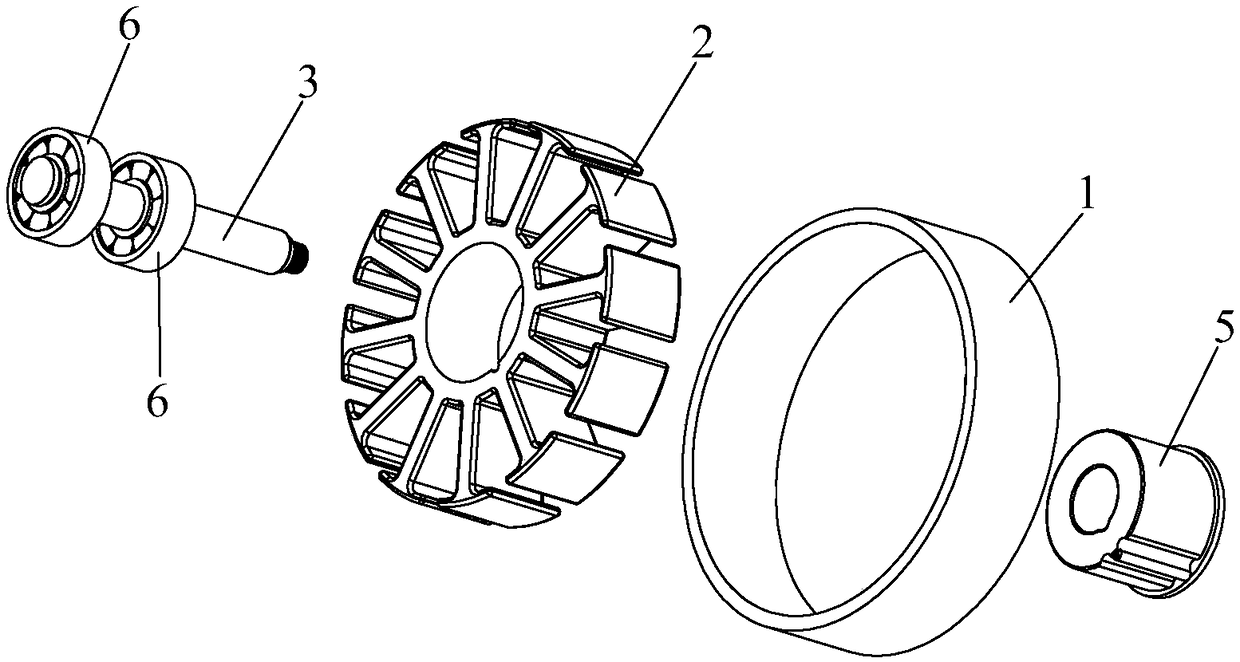 Fixed shaft type outer rotor brushless motor