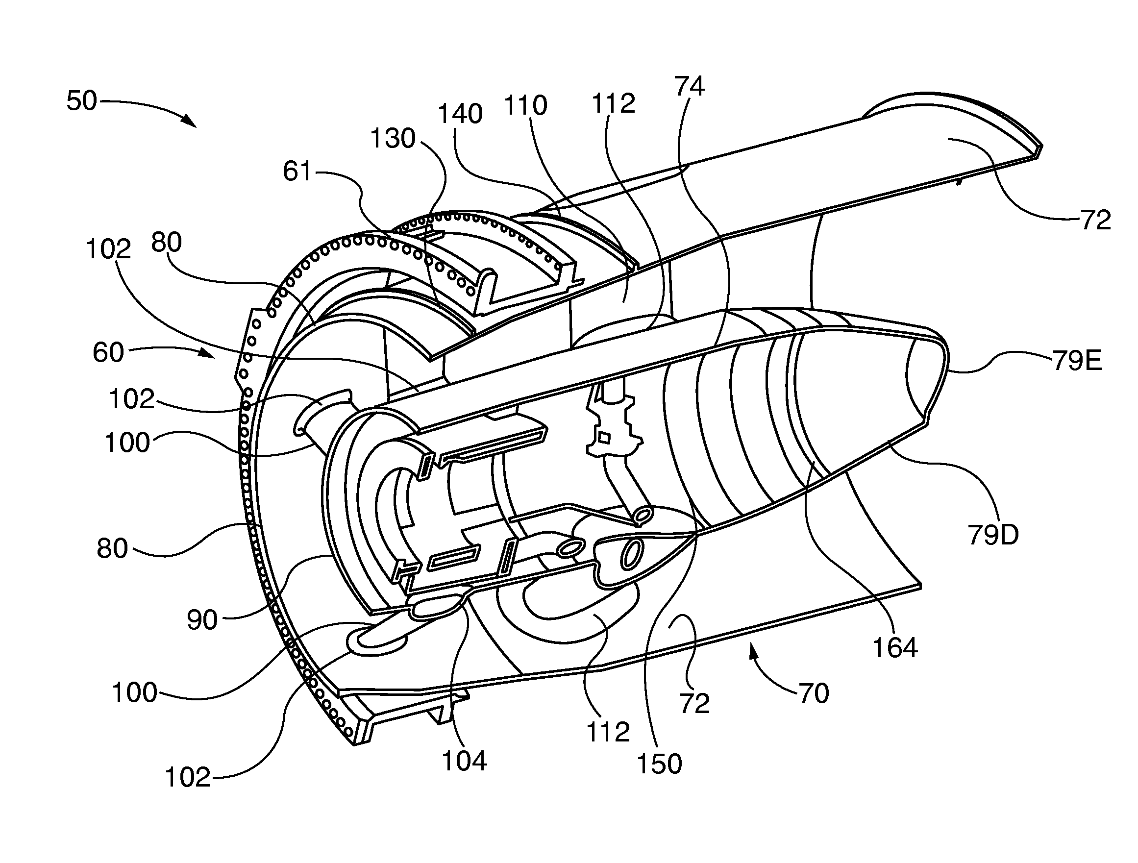 Modular industrial gas turbine exhaust system