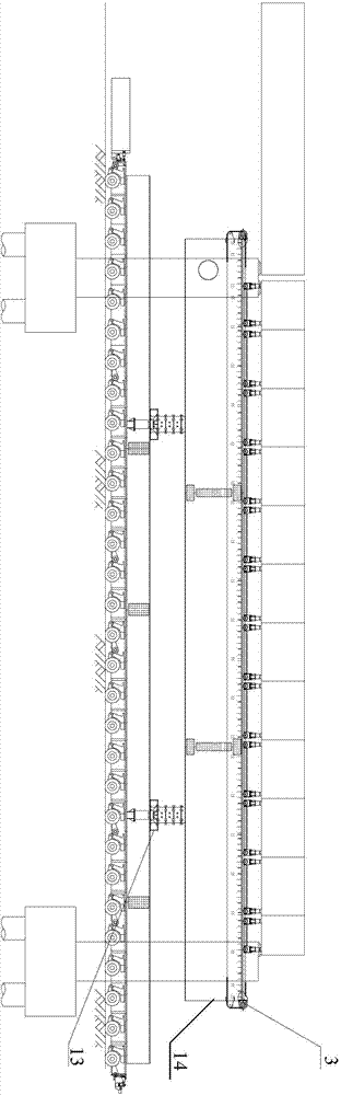 Wheeled guide beam bridging machine and section beam installation process