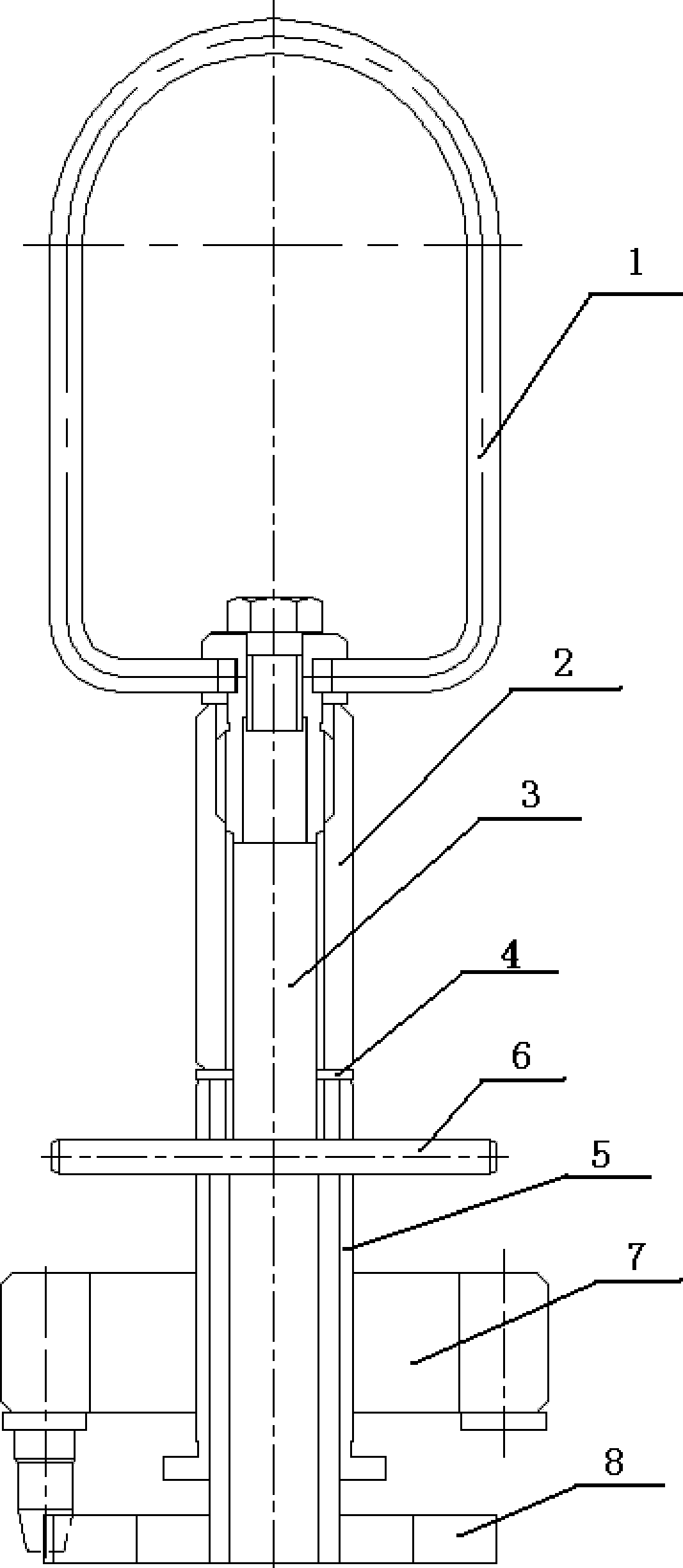 Underwater operation device for grabbing end part fitting of nuclear fuel assembly