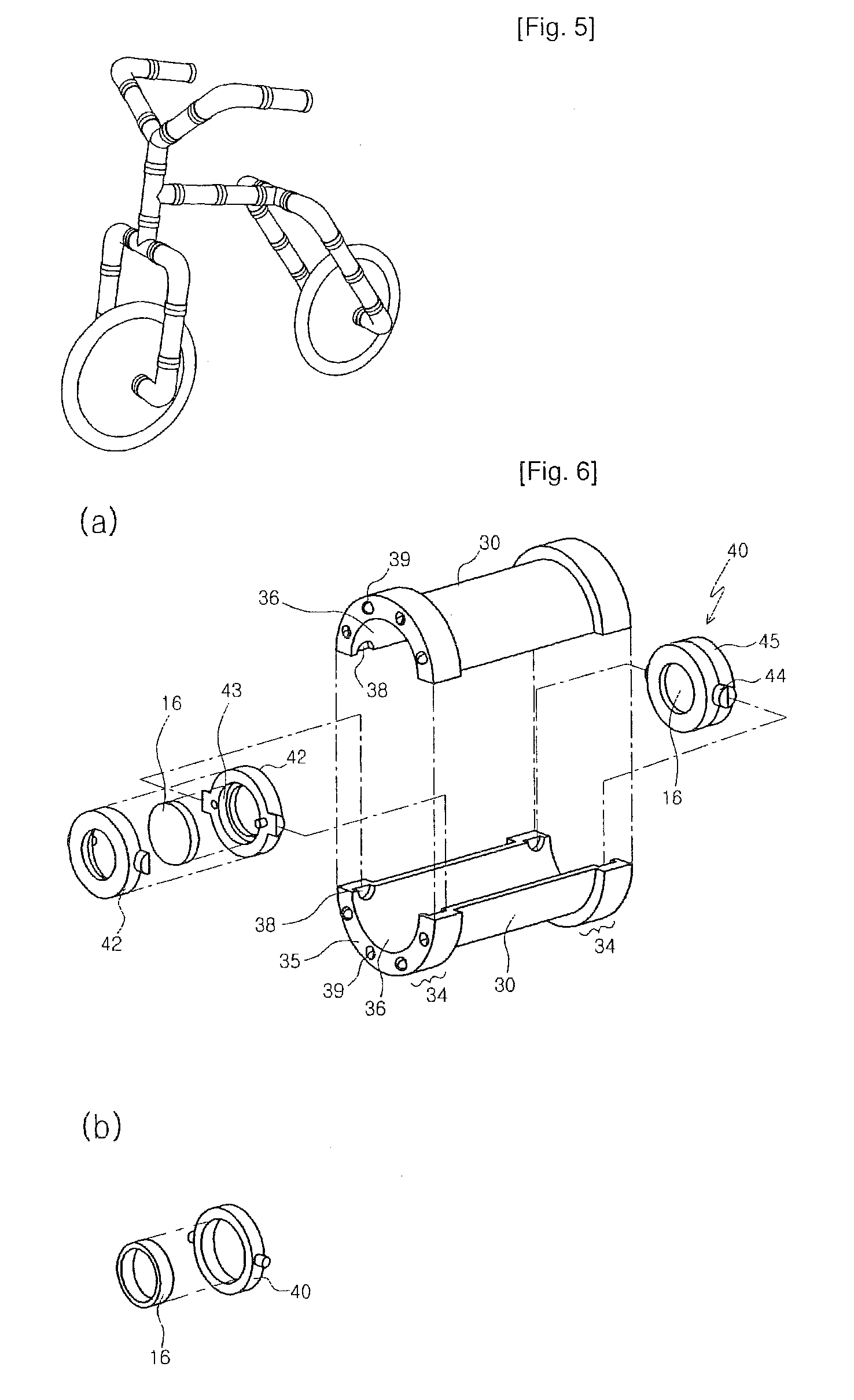 Piece with magnets for building a toy