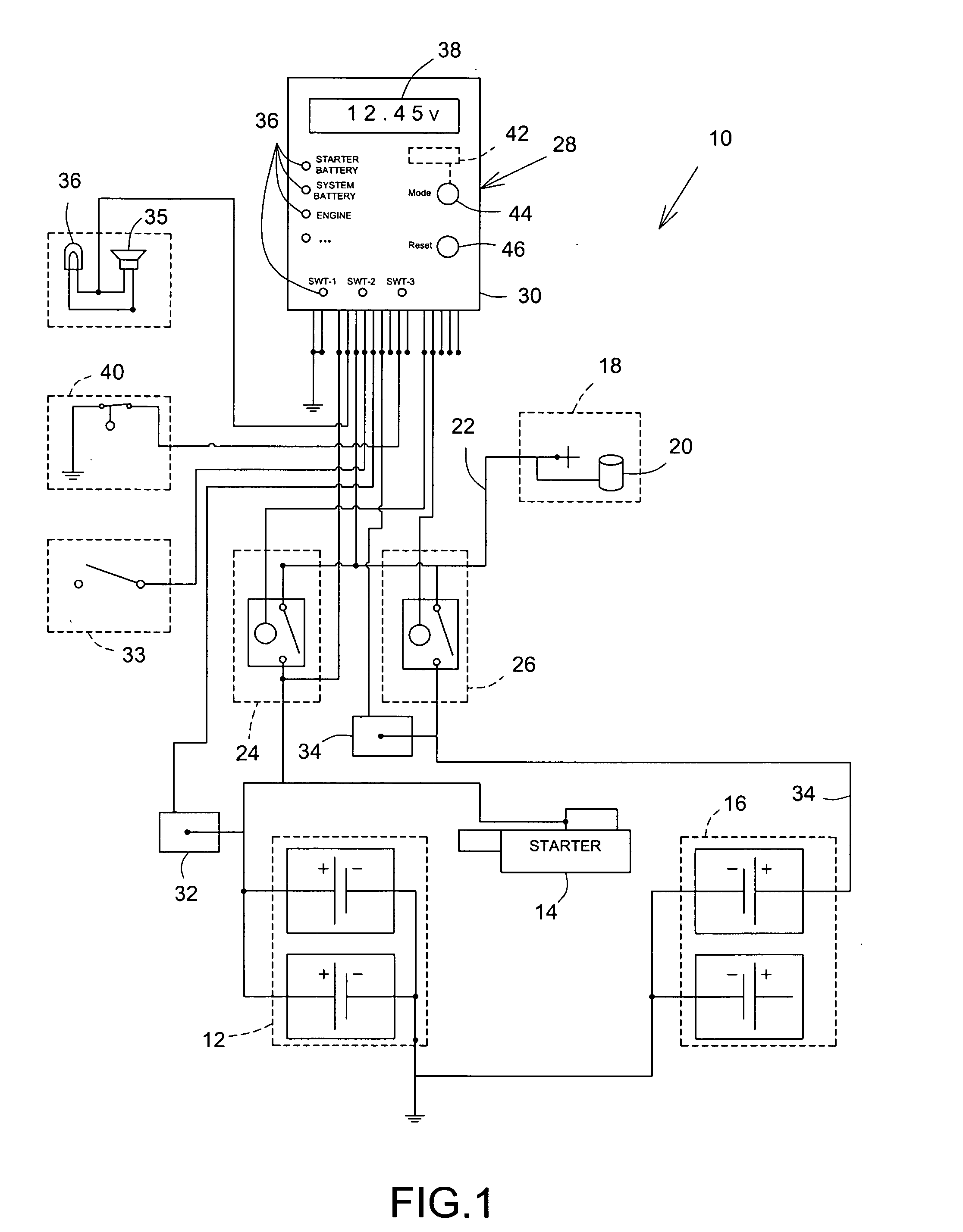 Isolated dual battery system