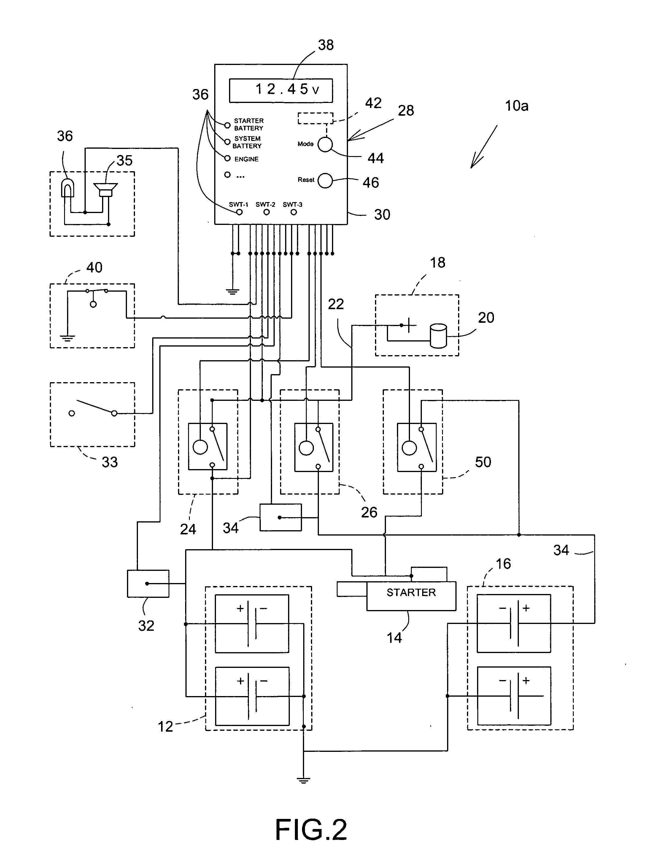 Isolated dual battery system