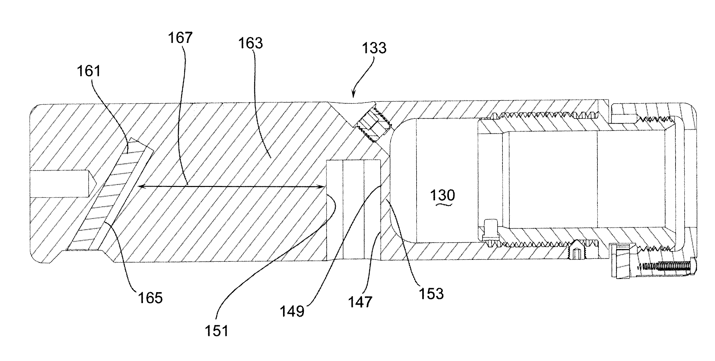 Blank firing adapter for firearm