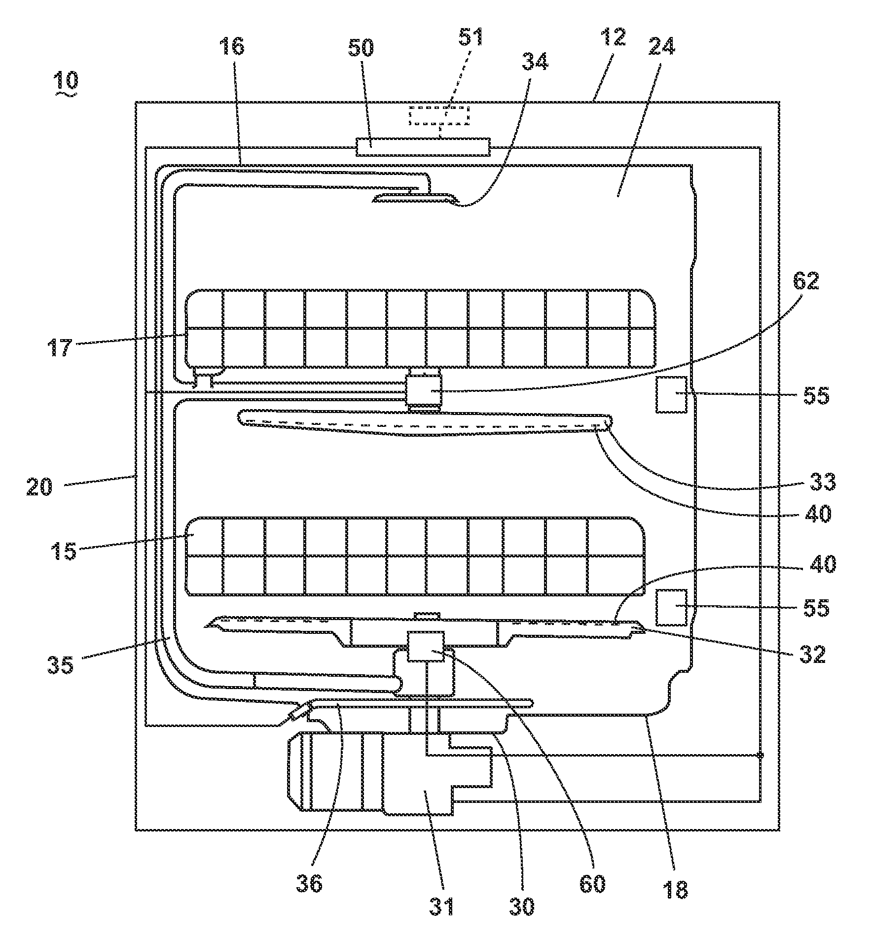 Dishwasher with multiple wash zones