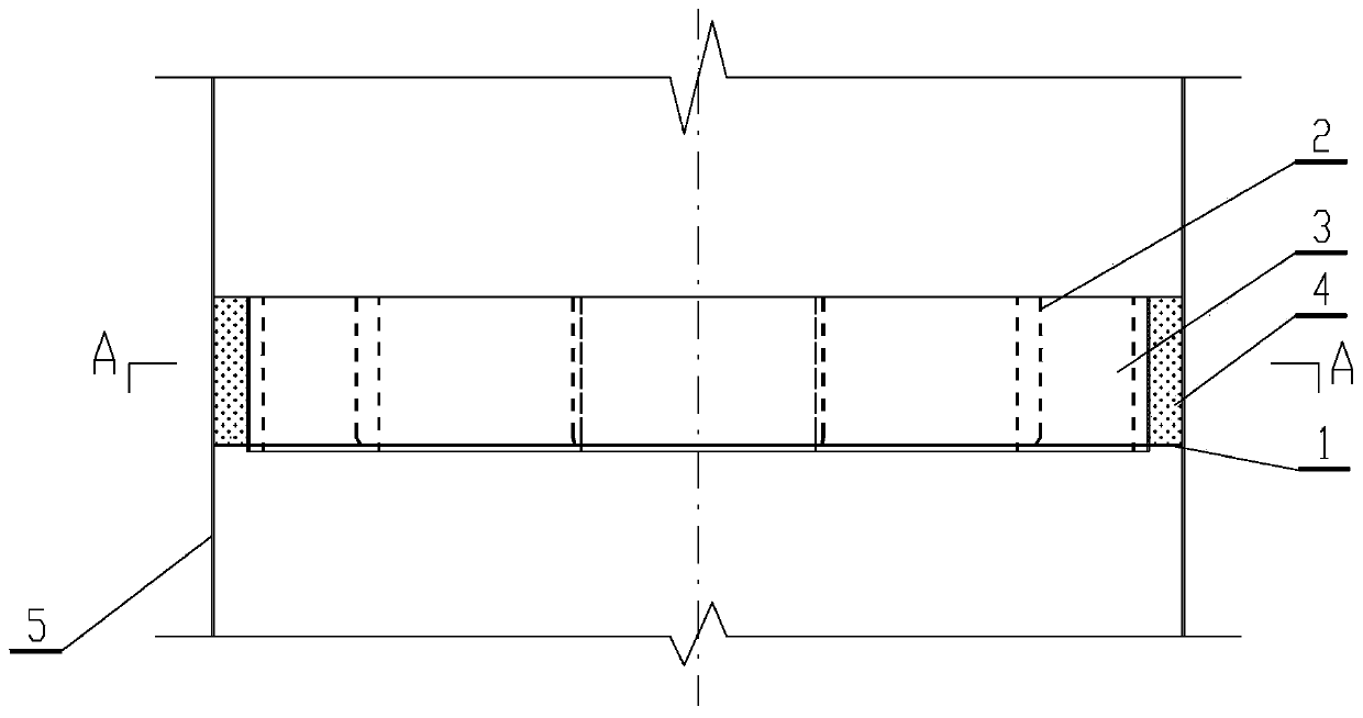 Lining structure of storing belt on upper part of kiln body of shaft kiln