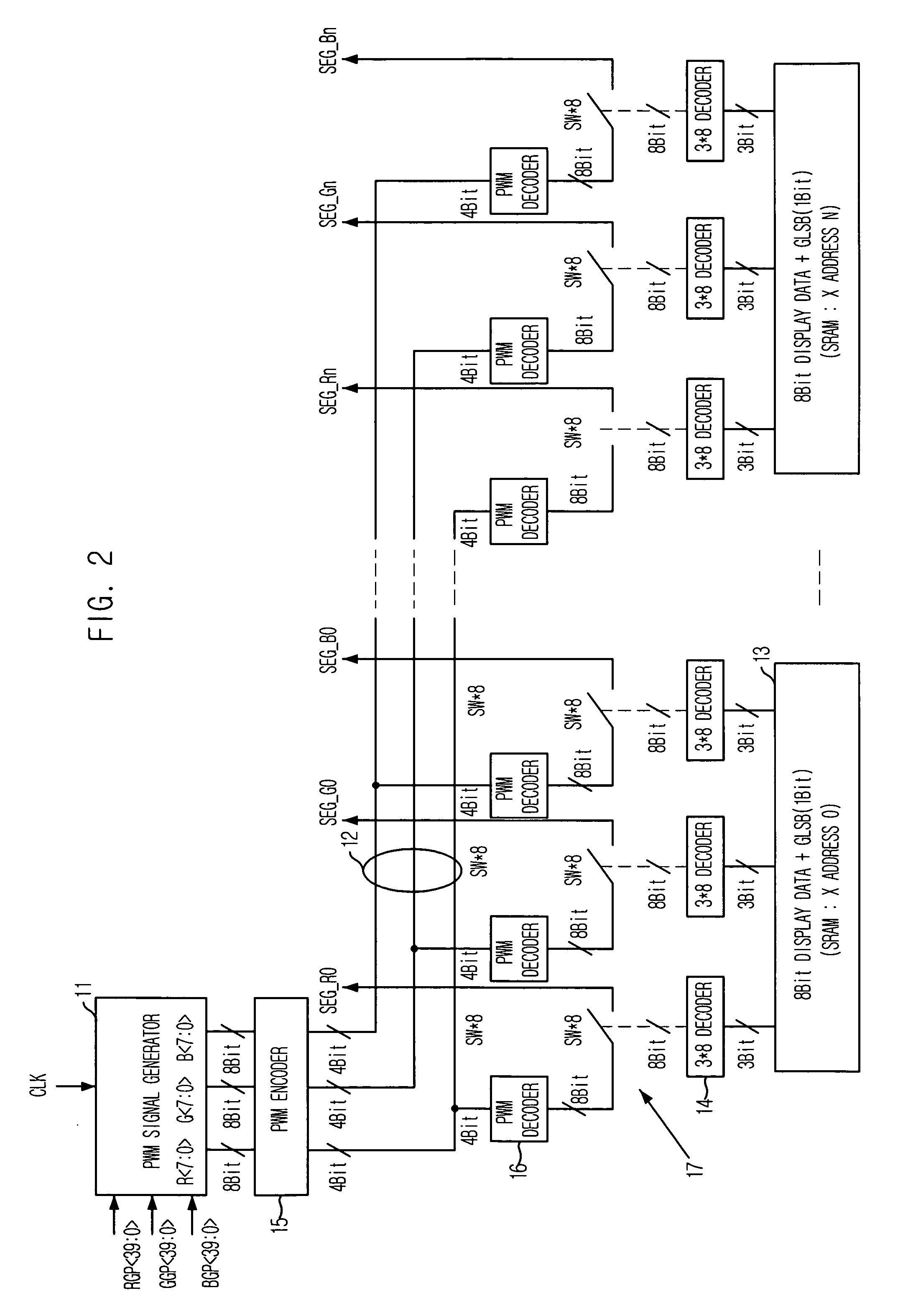 Display driving circuit and driving method thereof