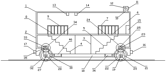 Unpiloted overhead wide-body tram