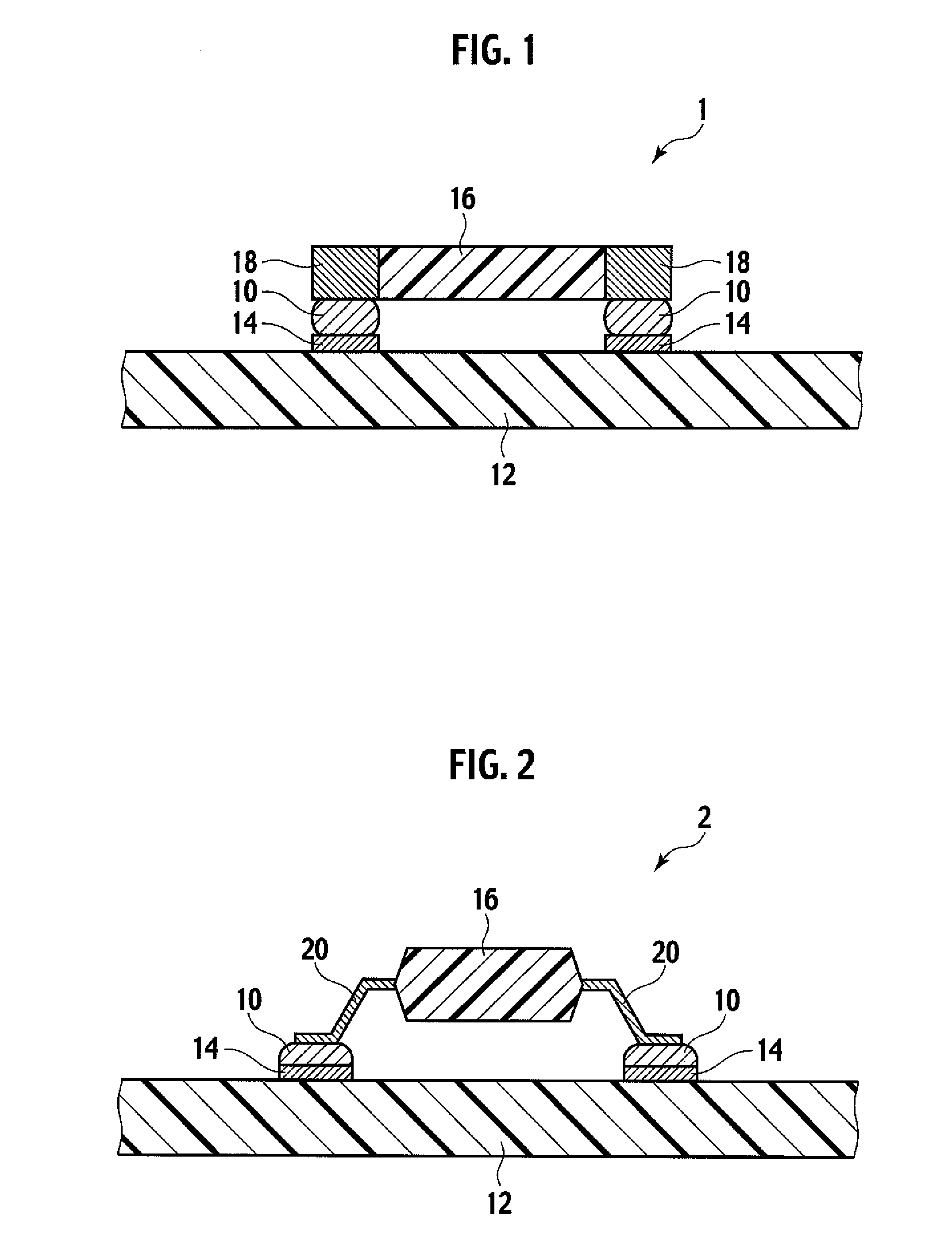 Adhesive composition, electronic-component-mounted substrate and semiconductor device using the adhesive composition