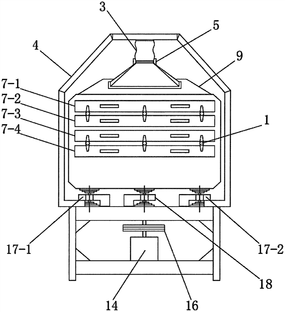 Multi-stage rice screening equipment and screening method