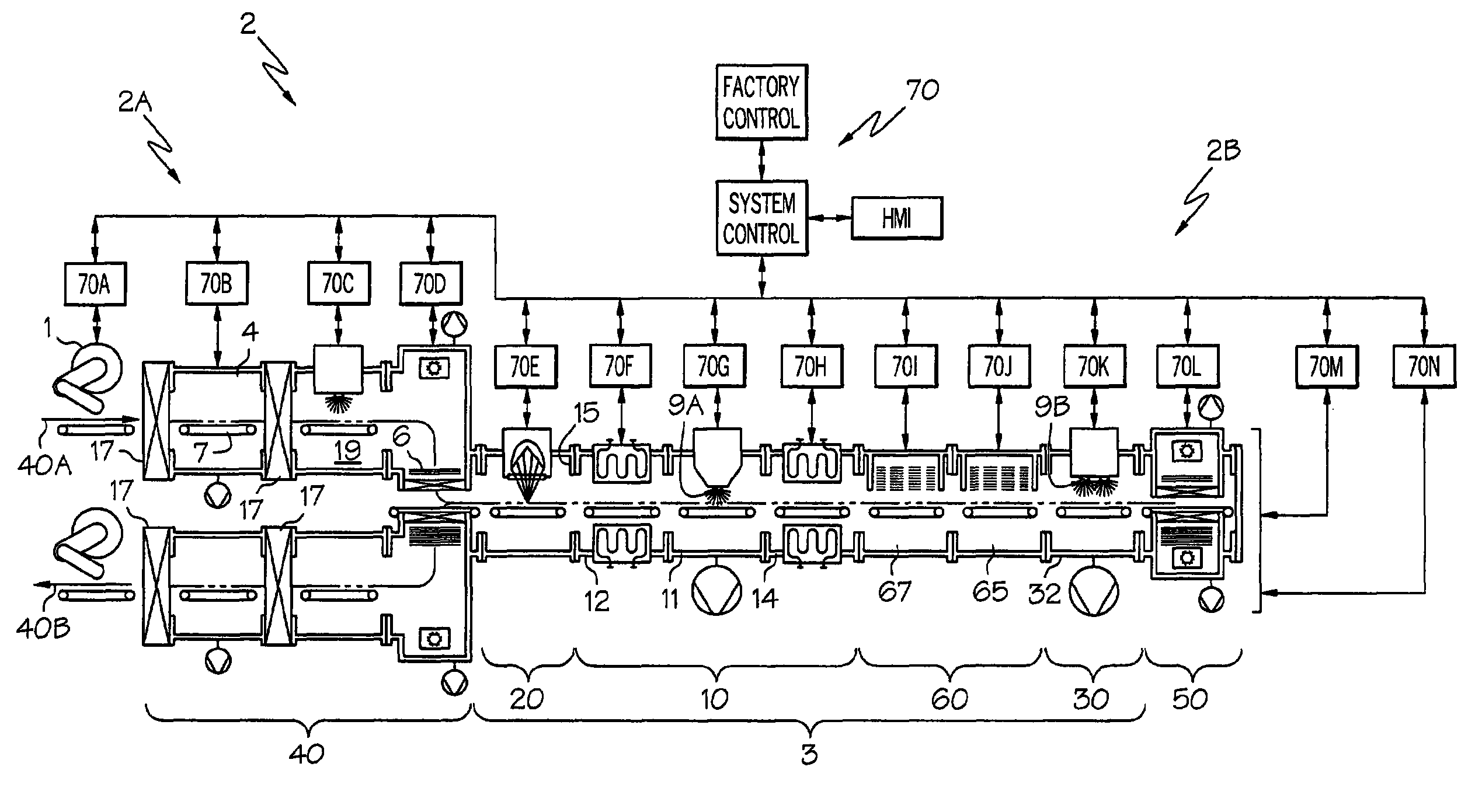 Apparatus for depositing a multilayer coating on discrete sheets