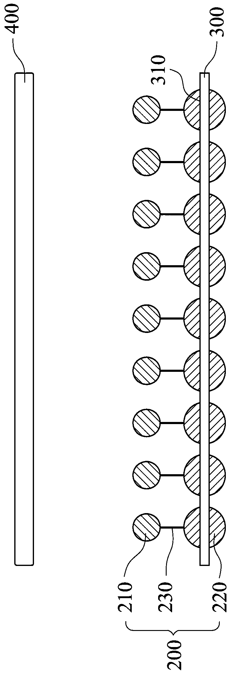 Integrated circuit test module and preparation method thereof