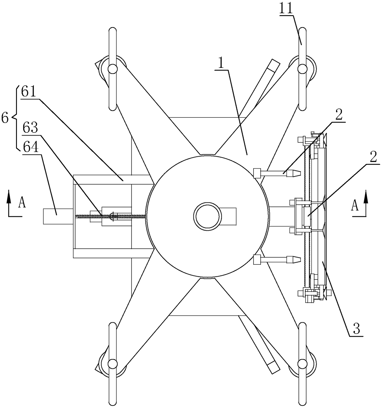 High-altitude cleaning unmanned aerial vehicle and method for high-altitude cleaning of building by high-altitude cleaning unmanned aerial vehicle