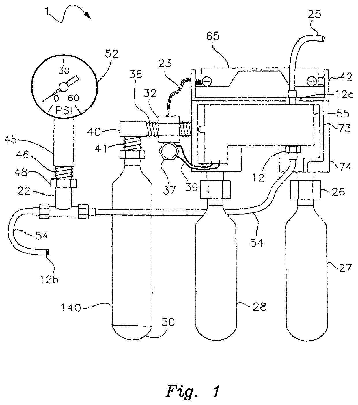 Apparatus and process for producing CO<sub>2 </sub>enriched medical foam